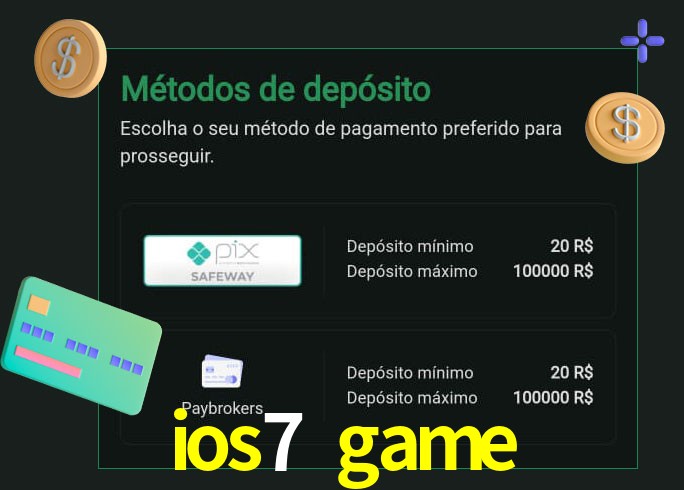 O cassino ios7 game oferece uma grande variedade de métodos de pagamento