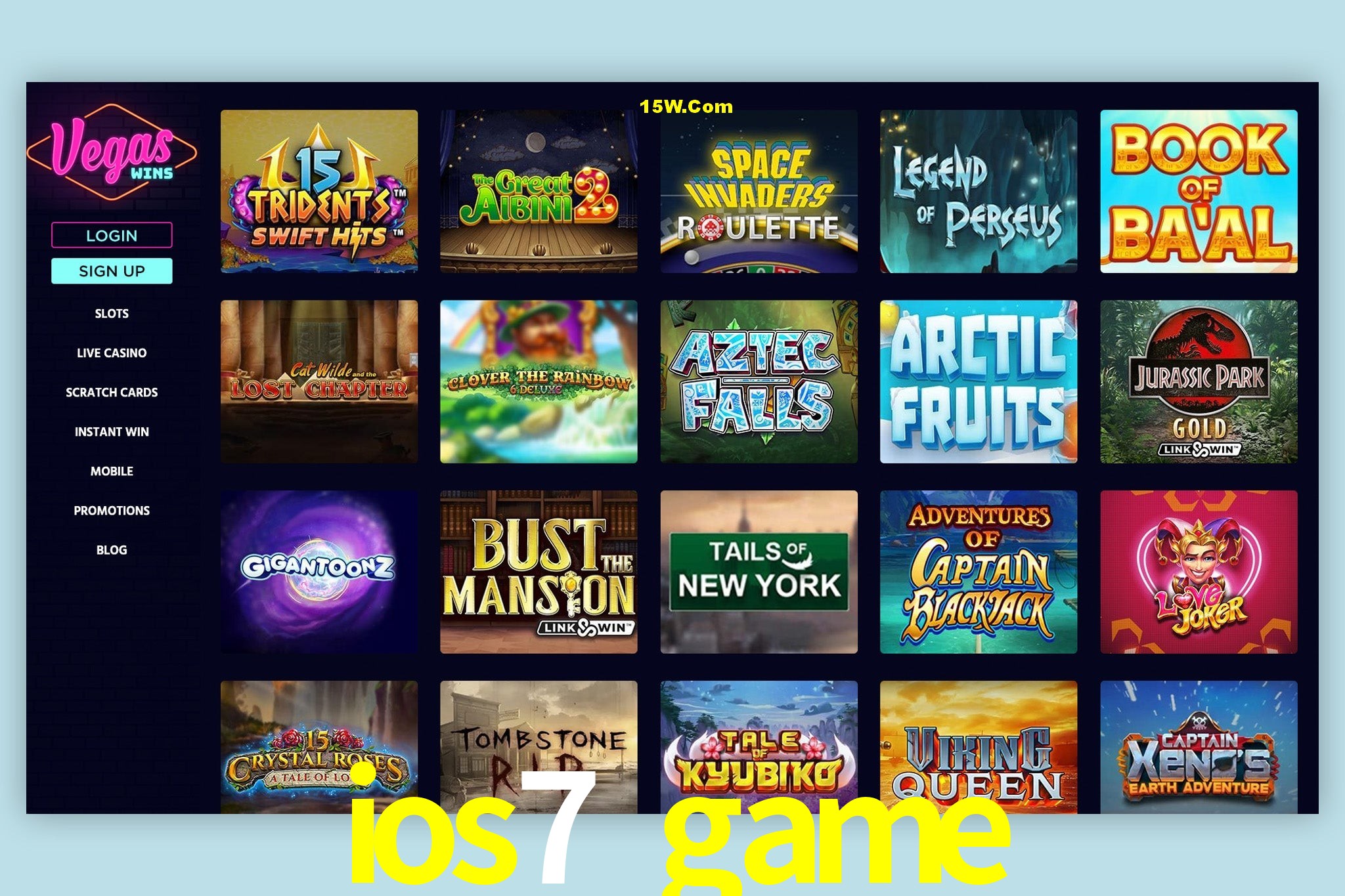 Responsive Design ios7 game